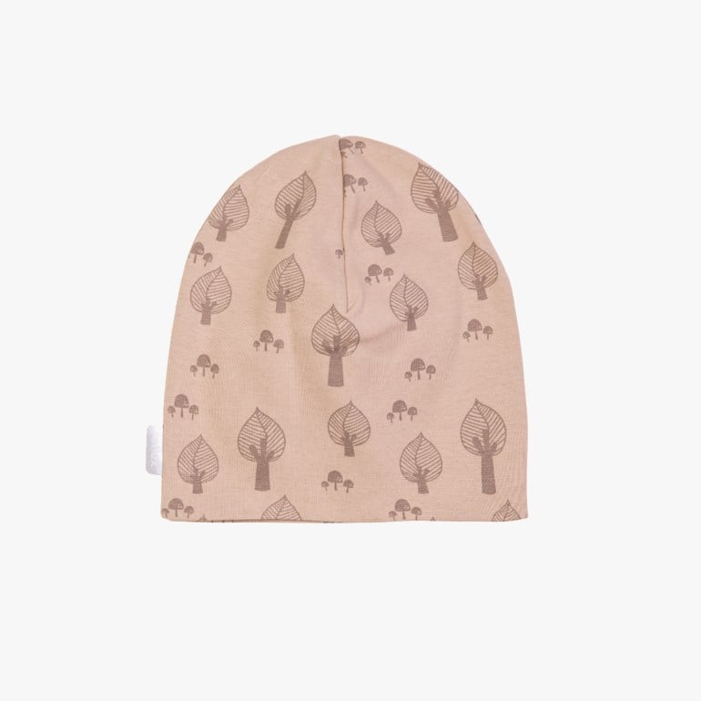 Fløyen lue aop Beige - 11043208-Beige-51-53 cm - 1