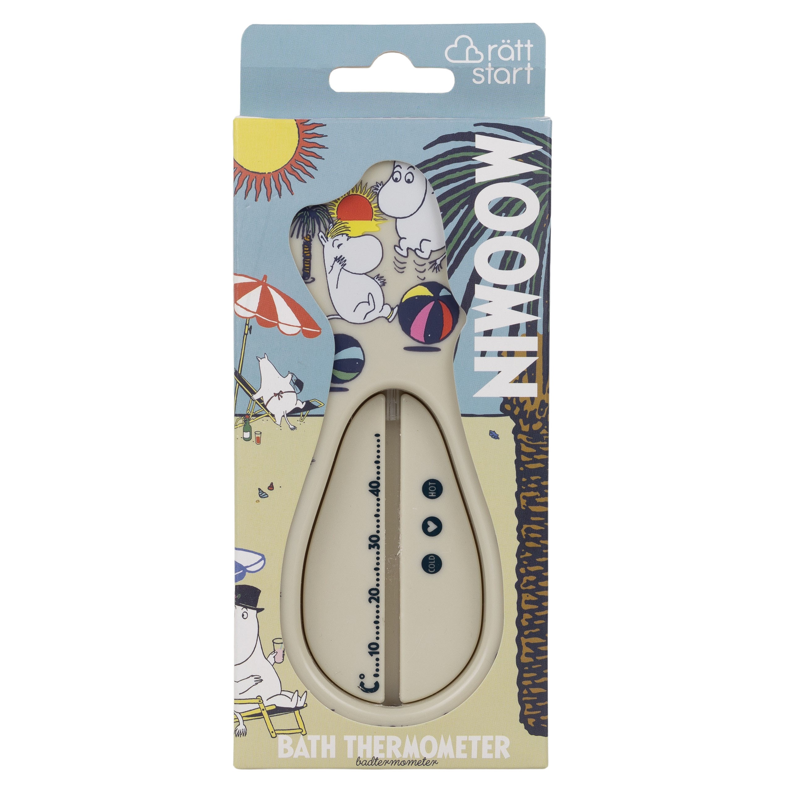 Mumin Badetermometer, beige