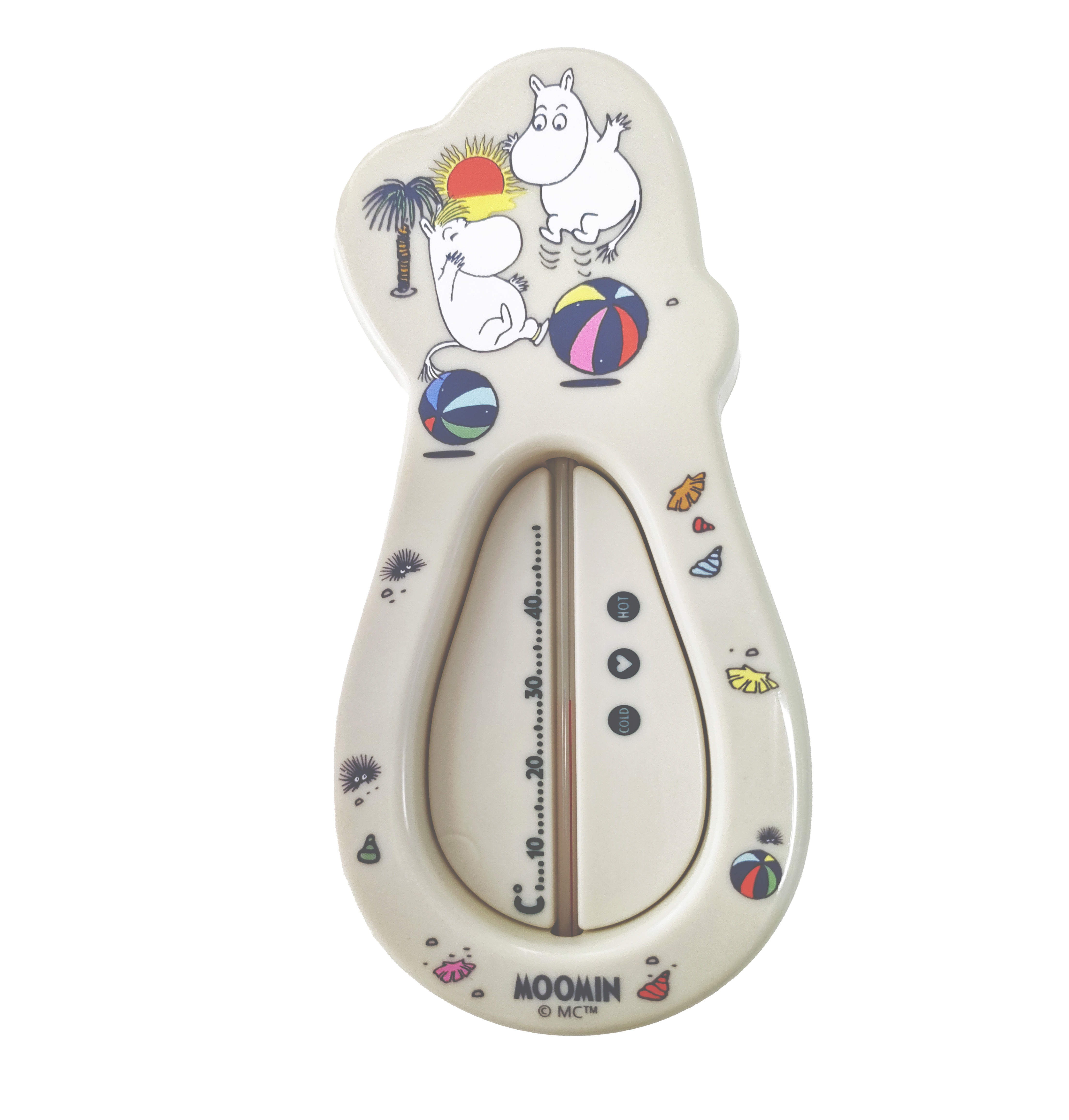 Mumin Badetermometer, beige