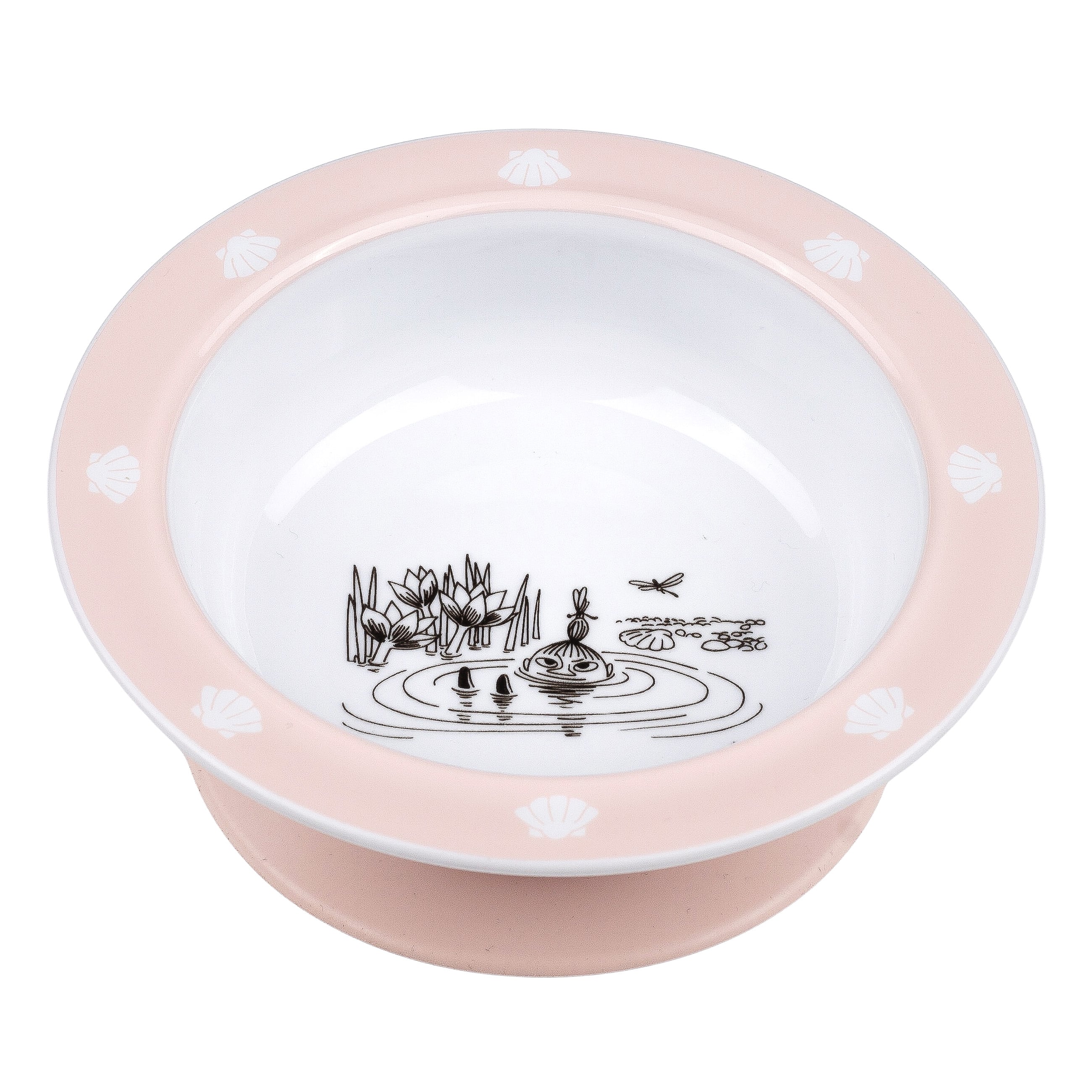 Mumin Vann & Bad Sugekopptallerken, pink