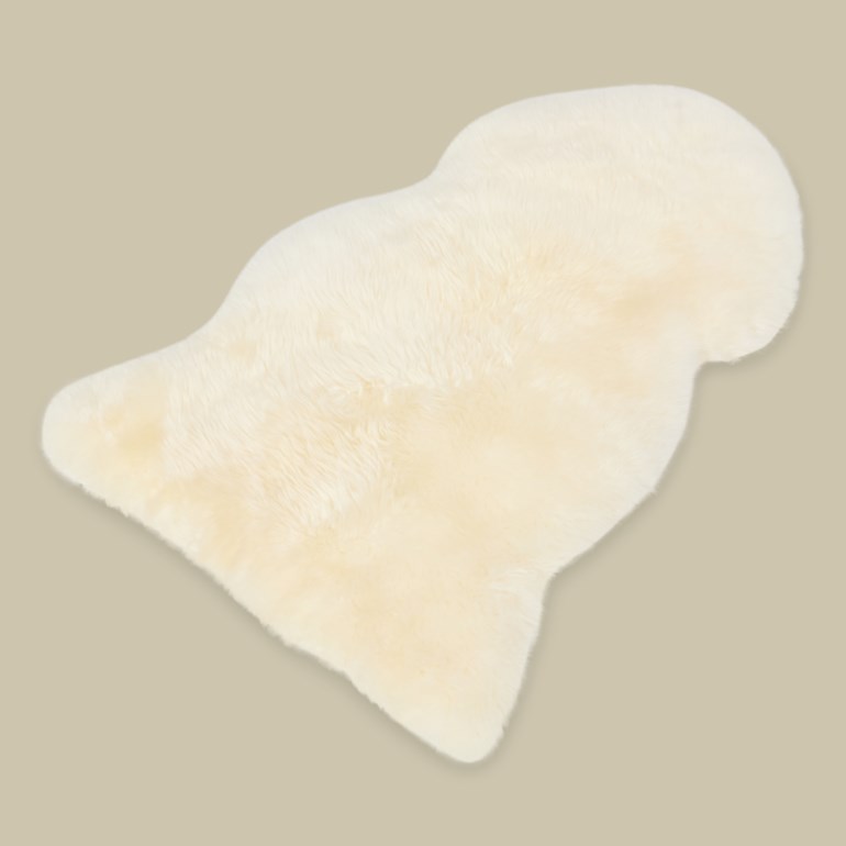 Eir langhåret lammeskinn Hvit - 11043222-White-80-90cm - 1