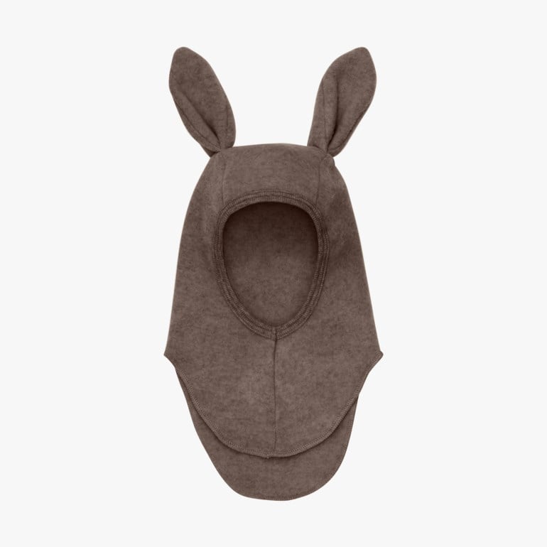 HUTTEliHUT Ullbalaclava med kaninører Brun - 11043284-BrownMelan-0-1 år - 1