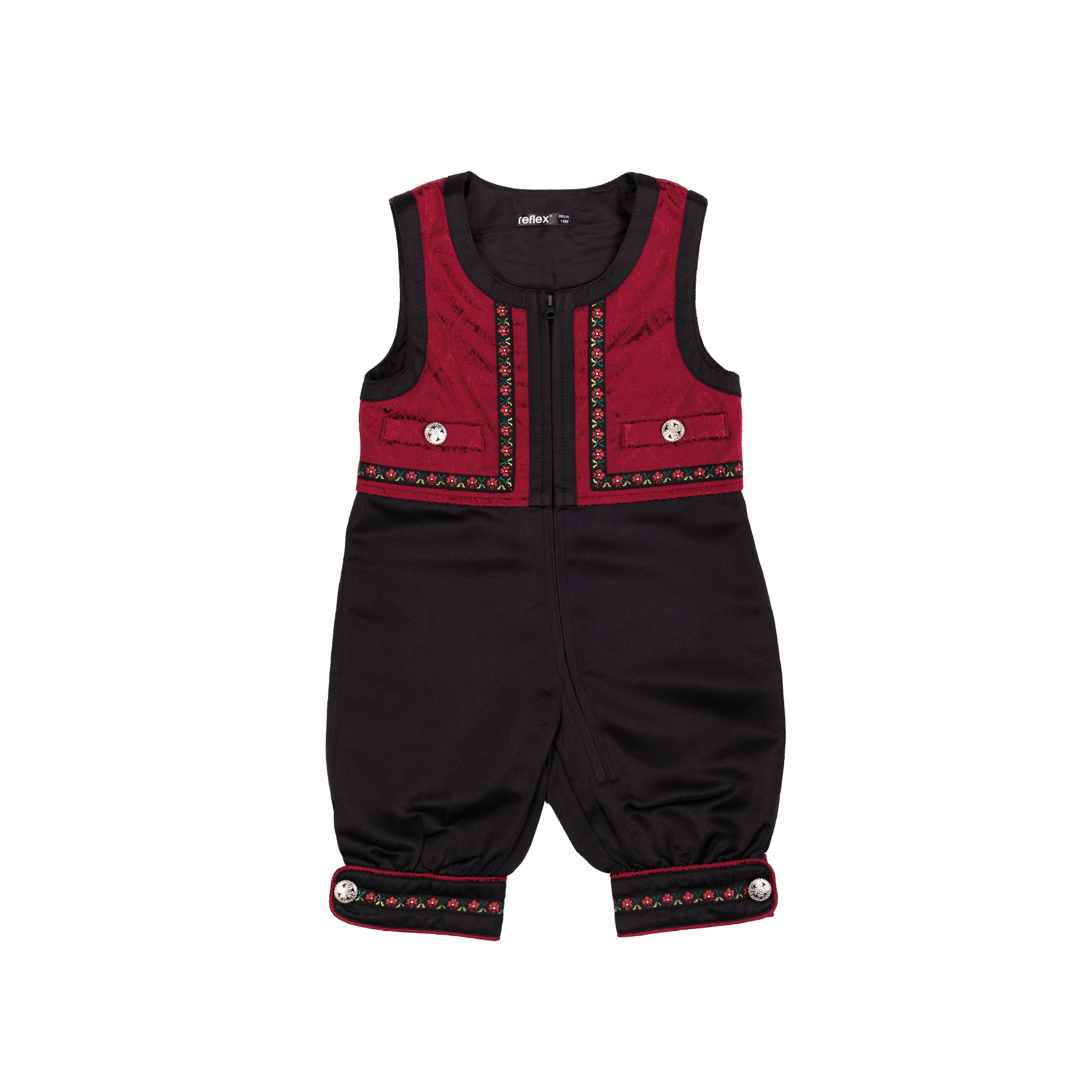 Hardanger festdrakt liten gutt, red