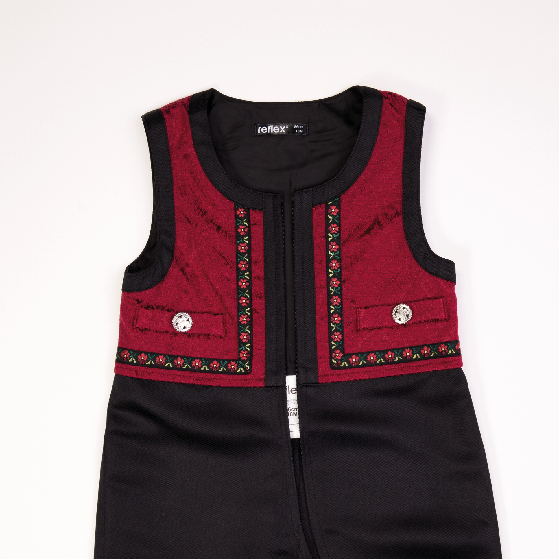 Hardanger festdrakt liten gutt, red
