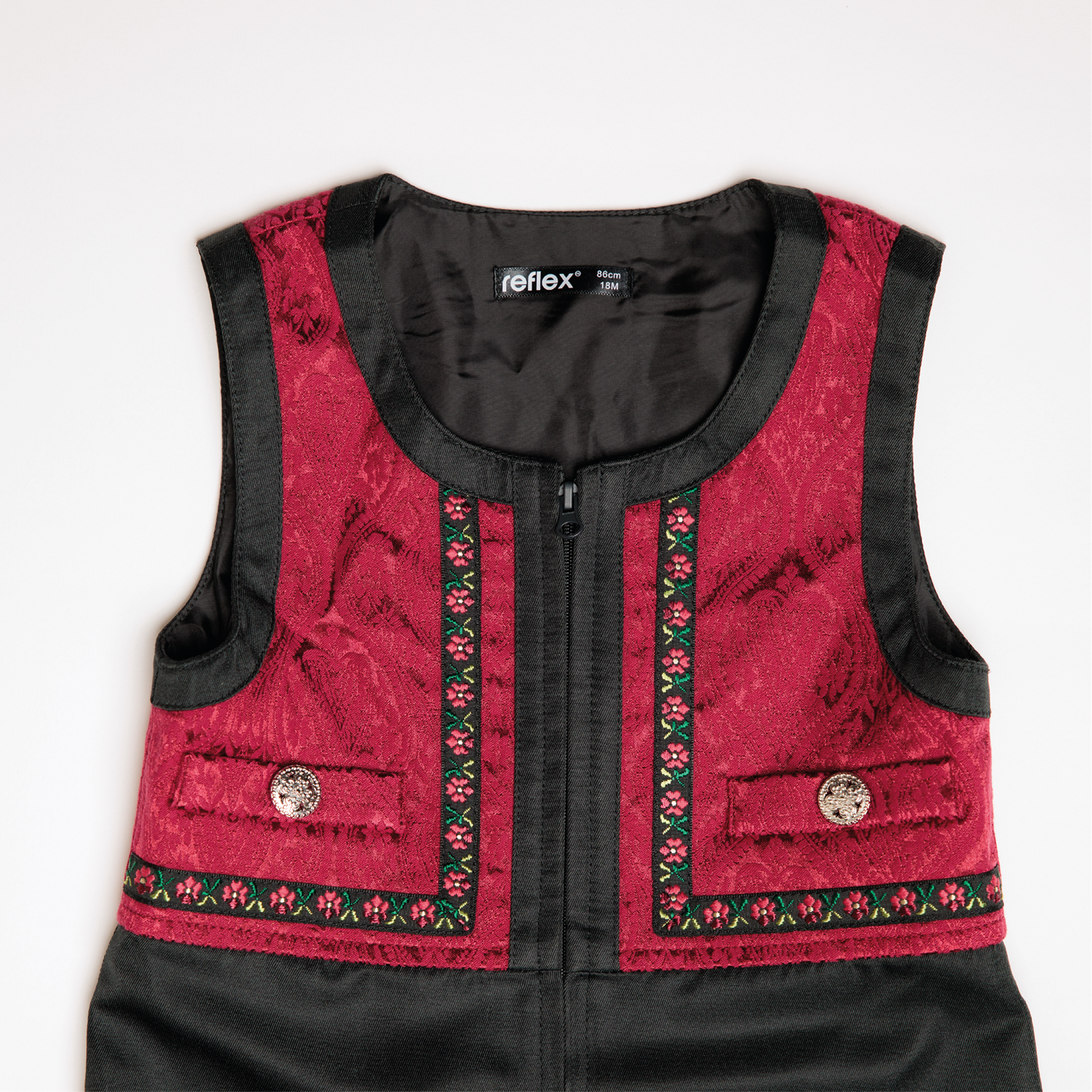 Hardanger festdrakt liten gutt, red