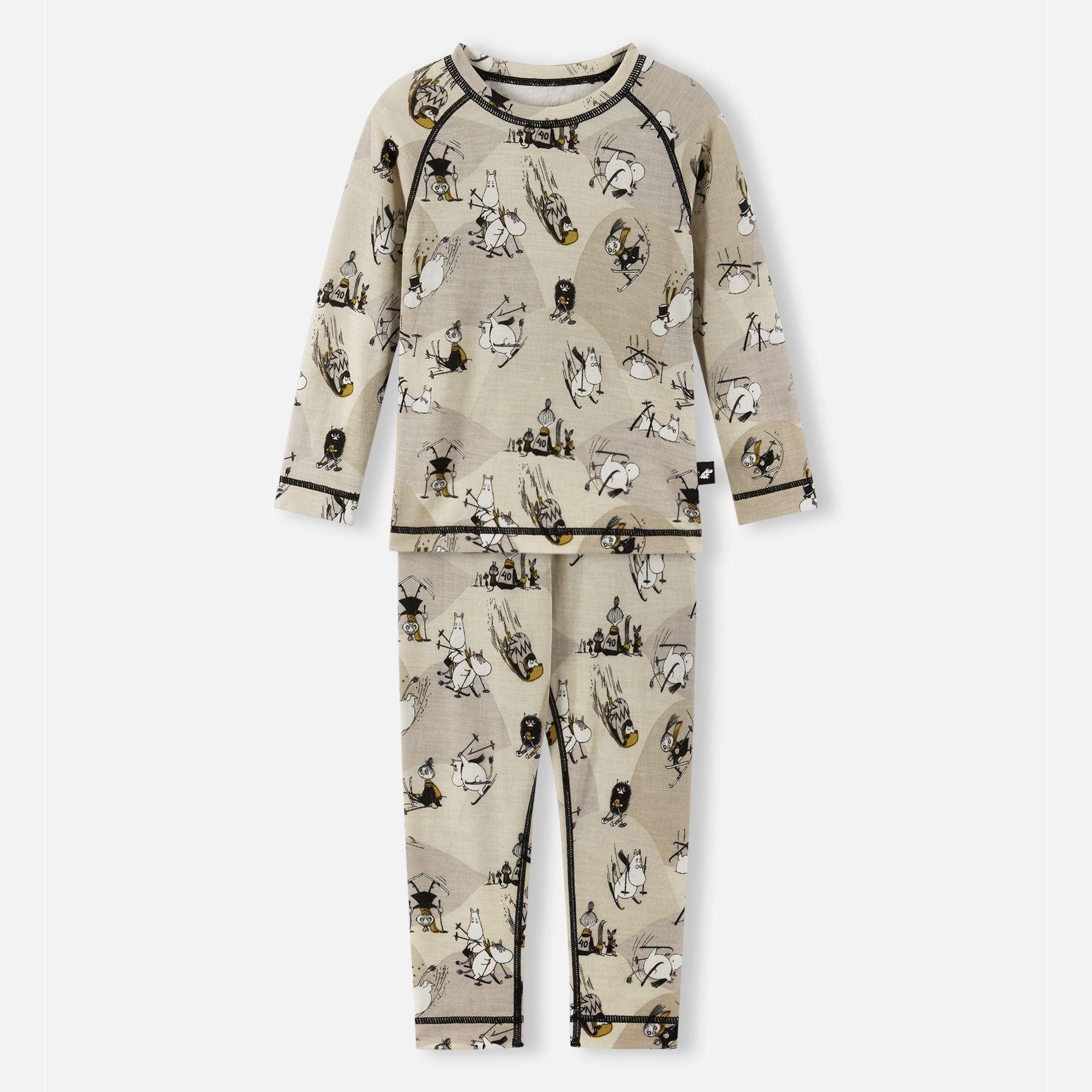 Reima Moomin Trivsam ullsett Beige - 11044855-SandyBeige-92 cm - 1