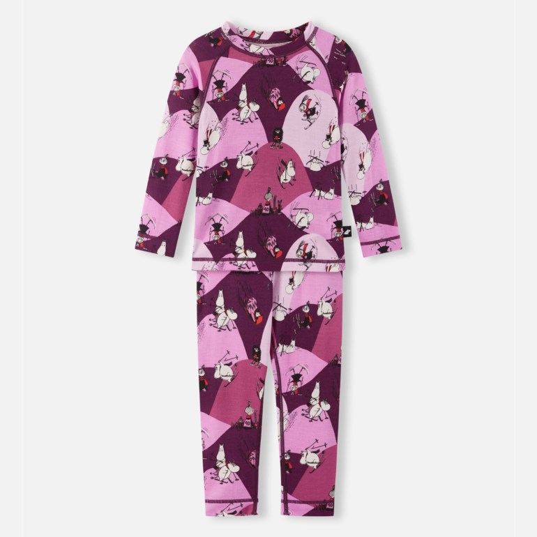 Moomin Trivsam ullsett Rosa - 11044855-Rose pink-92 cm - 1