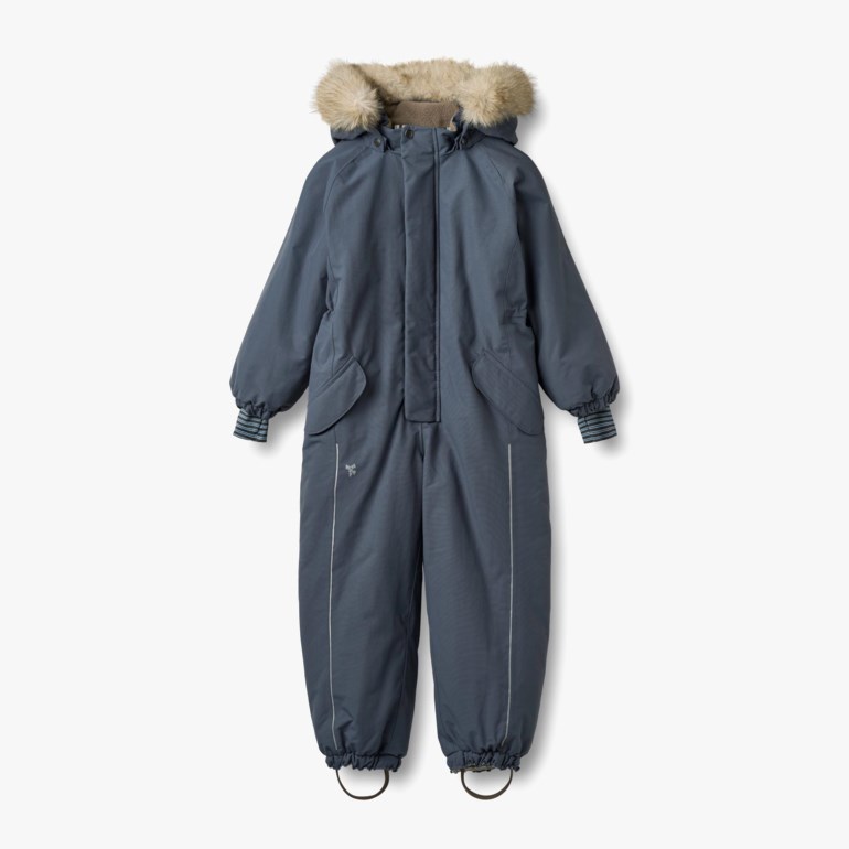 Moe vinterdress Blå - 11045100-GreyBlue-104 cm - 1
