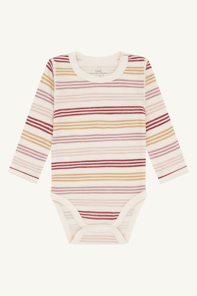 Hust & Claire Baloo body i ull og bambus Hvit - 11045140-Offwhite-56 cm - 1