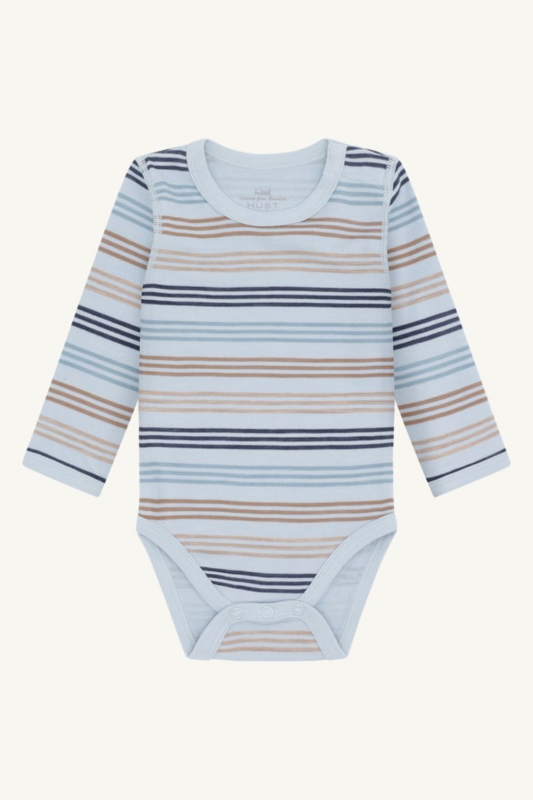 Hust & Claire Baloo body i ull og bambus Blå - 11045140-Baby Blue-56 cm - 1