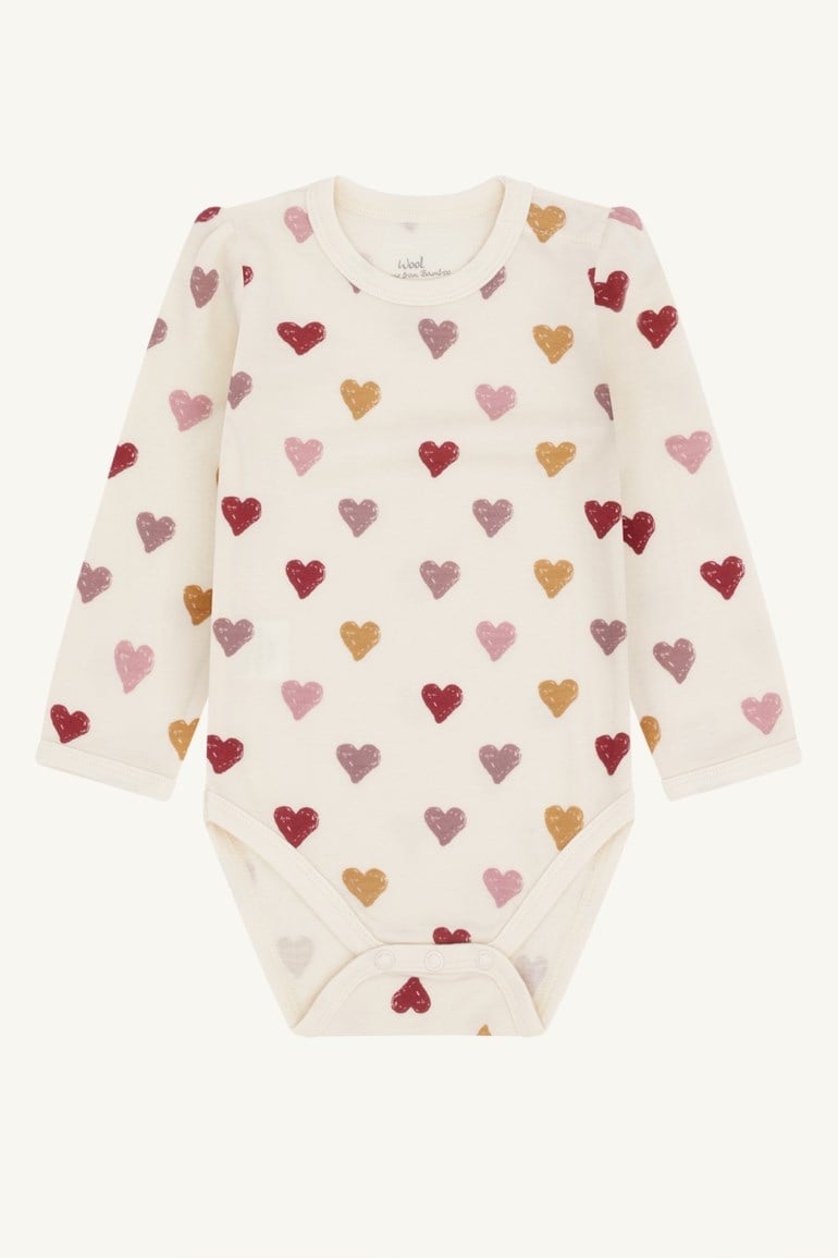 Hust & Claire Baloo body i ull og bambus Hvit - 11045142-Offwhite-56 cm - 1