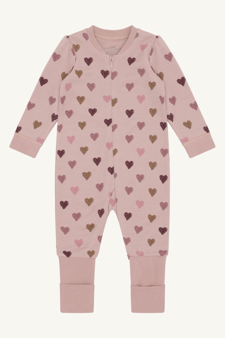 Hust & Claire Manu heldress i ull/bambus Rosa - 11045143-adoberose-56 cm - 1