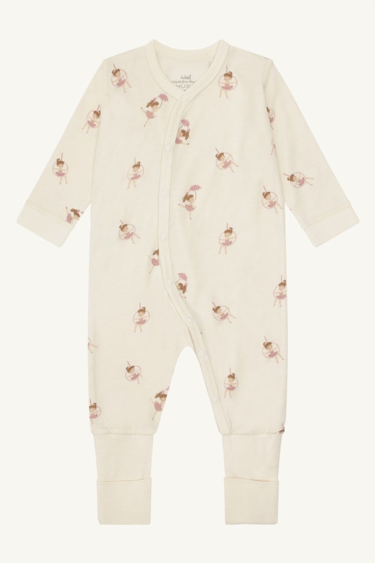 Hust & Claire Manu heldress i ull/bambus Hvit - 11045151-Offwhite-56 cm - 1