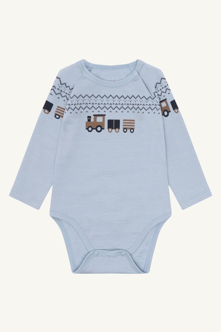 Bo body - train Blå - 11045165-Baby Blue-56 cm - 1