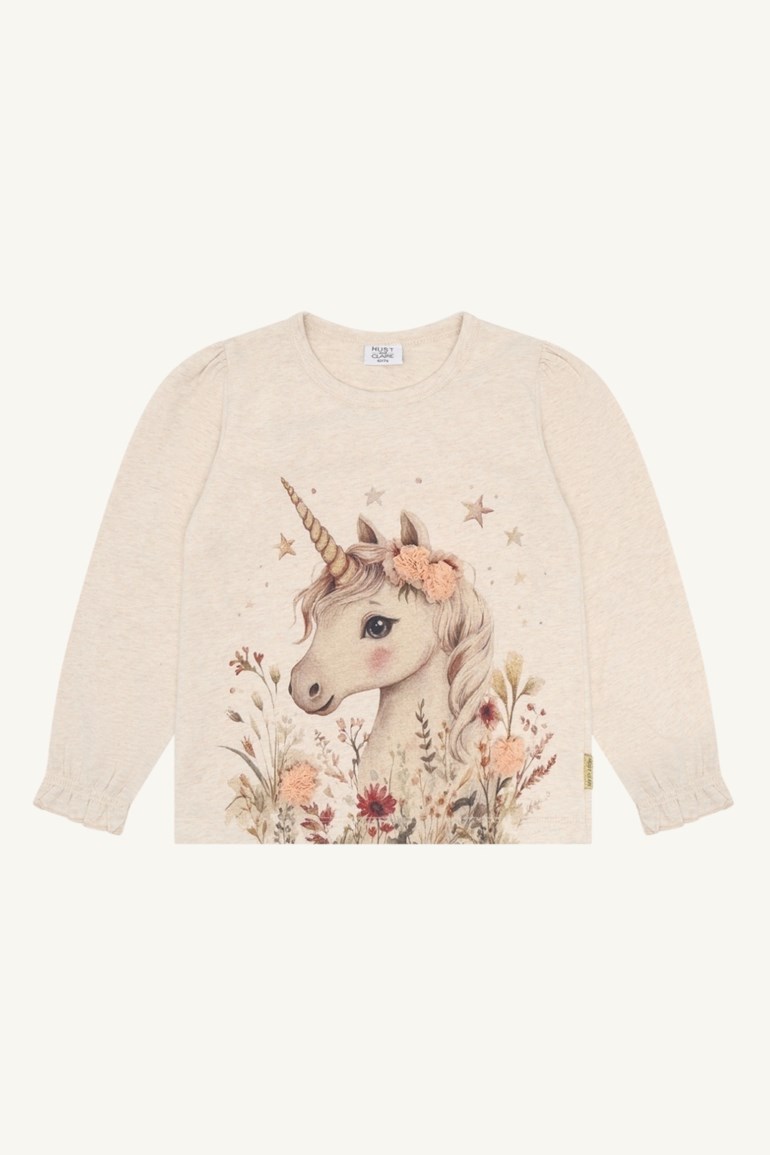 Alma genser - unicorn Beige - 11045208-WheatMelan-92 cm - 1