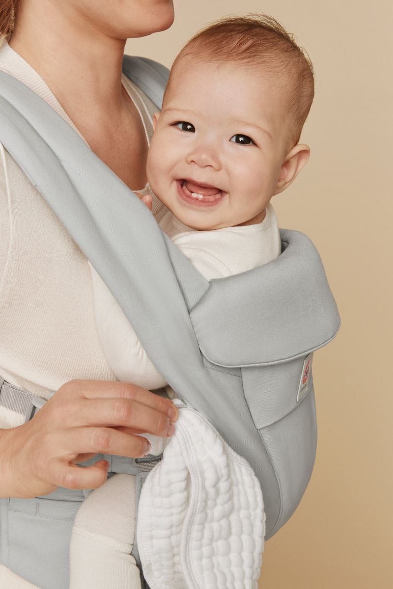 Ergobaby Omni Deluxe Bæresele Cotton, Pearl Grey