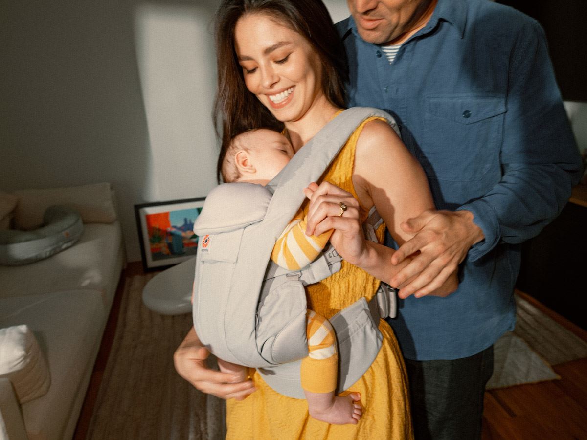 Ergobaby Omni Deluxe Bæresele Cotton, Pearl Grey