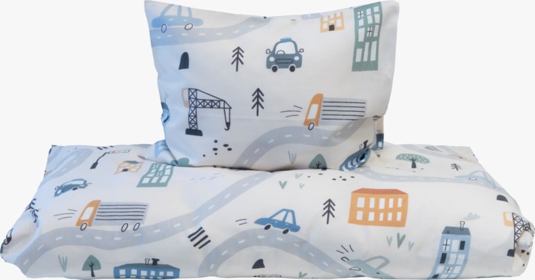 Sengesett Byen Vår Beige - 11045363-Beige-80x100cm - 1