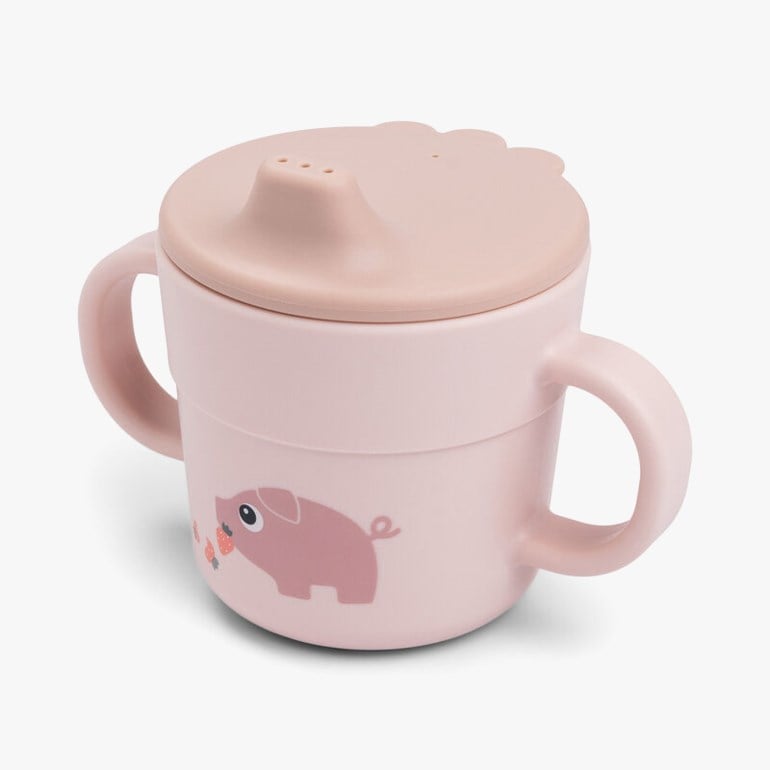 Foodie tutekopp – 2-i-1 kopp med håndtak Rosa - 11045480-Powder-One Size - 1