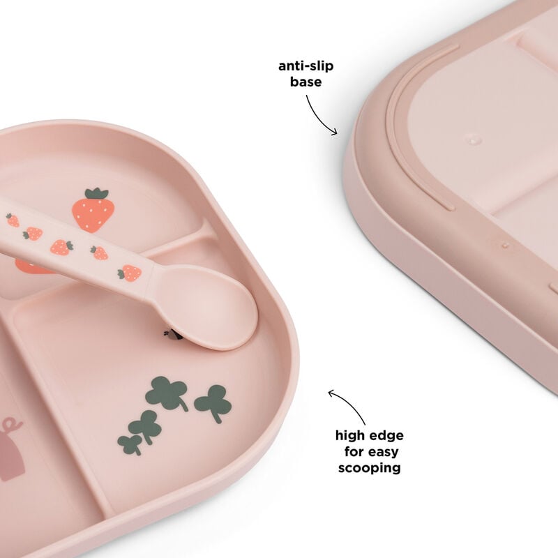 Foodie matplate – Inndelt tallerken med sklisikker bunn, tinyfarmpowder