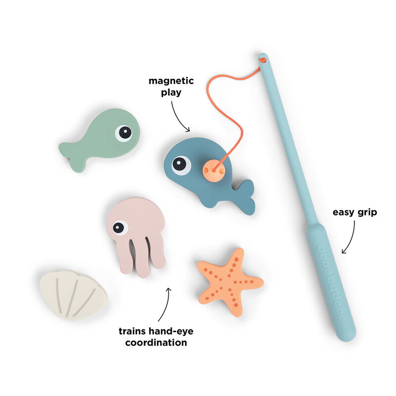 Magnetisk fiskespill til vannlek, multiple