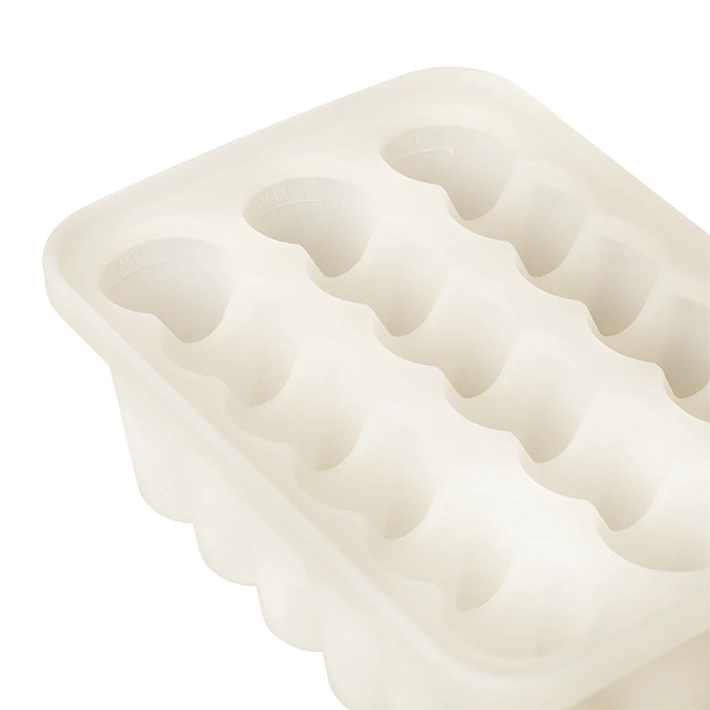 BIBS frysebrett til babymat, ivory