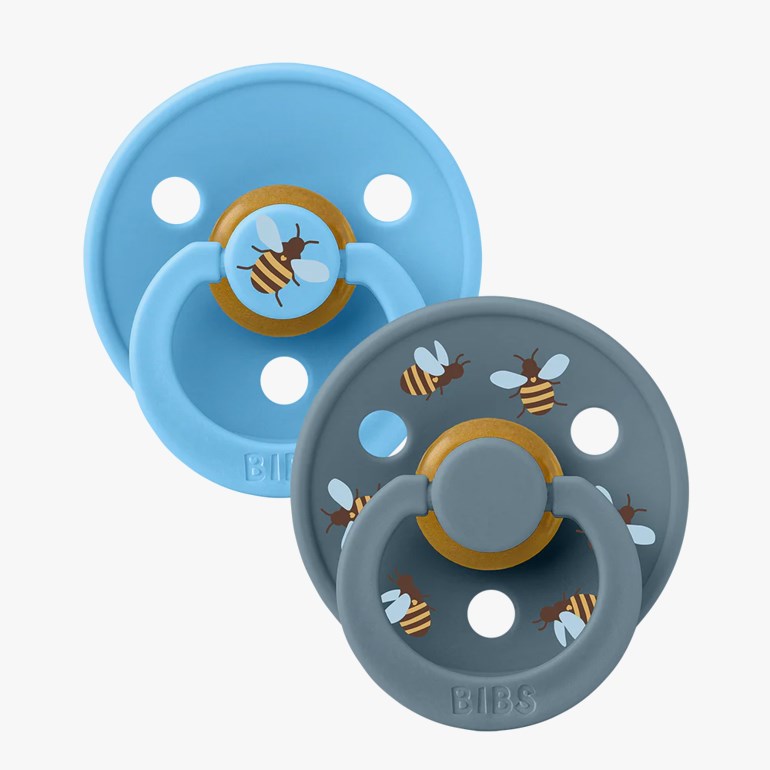 BIBS Pacifier Studio Colour 2 PACK Blå - 11045567-breezeblu-1 - 1