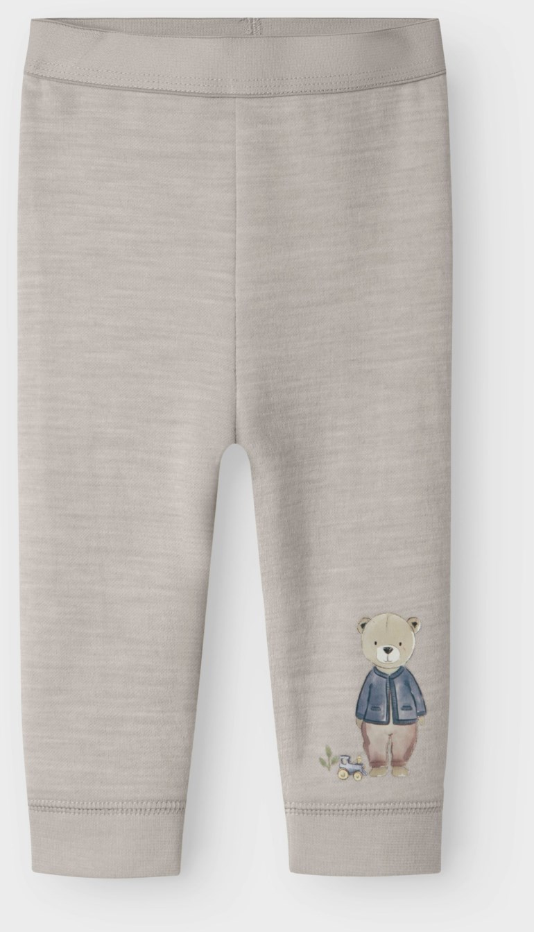 Name It Wup ull/bomull legging Grå - 11046847-NacreousCl-50 cm - 1