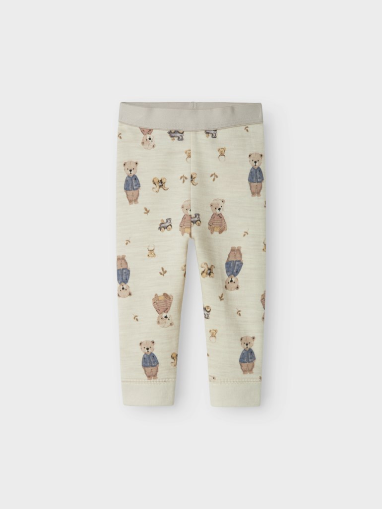 Wup ull/bomull legging Hvit - 11046847-PeyoteMela-50 cm - 1