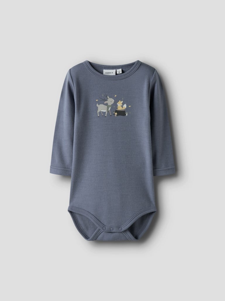 Name It Willitus ullbody Grå - 11048267-FolkstoGra-50 cm - 1