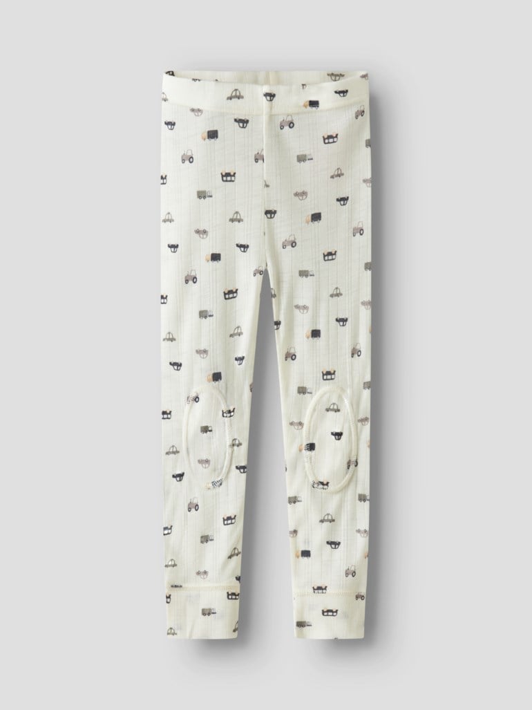 Wang ull legging Hvit - 11046853-Snow white-98 cm - 1