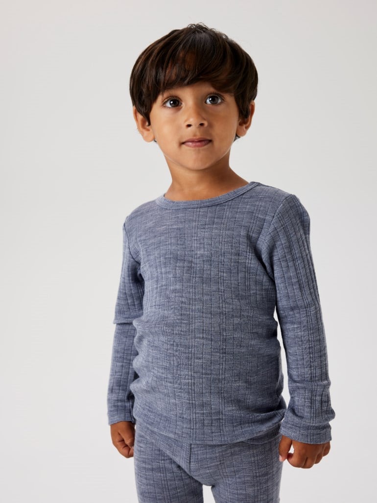 Wang ullgenser solid Blå - 11046854-FolkstoGra-98 cm - 1