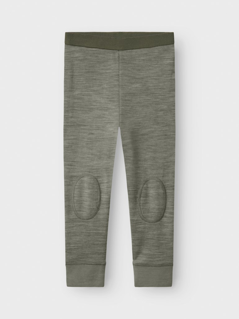 Wuppo ull/bomull legging Grønn - 11046860-Dried Sage-92 cm - 1