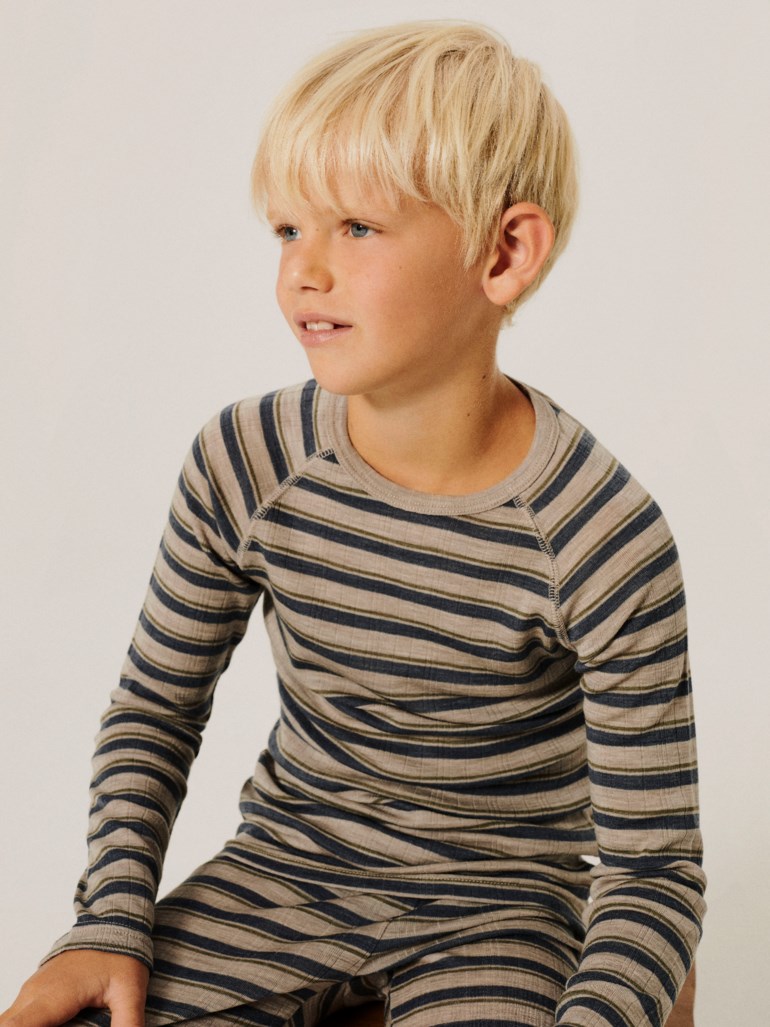 Wang ullgenser stripe Brun - 11046864-Satellite-116 cm - 1