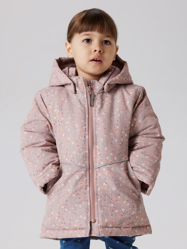 Name It Maxi jakke Rosa - 11046874-woodrose-98 cm - 1