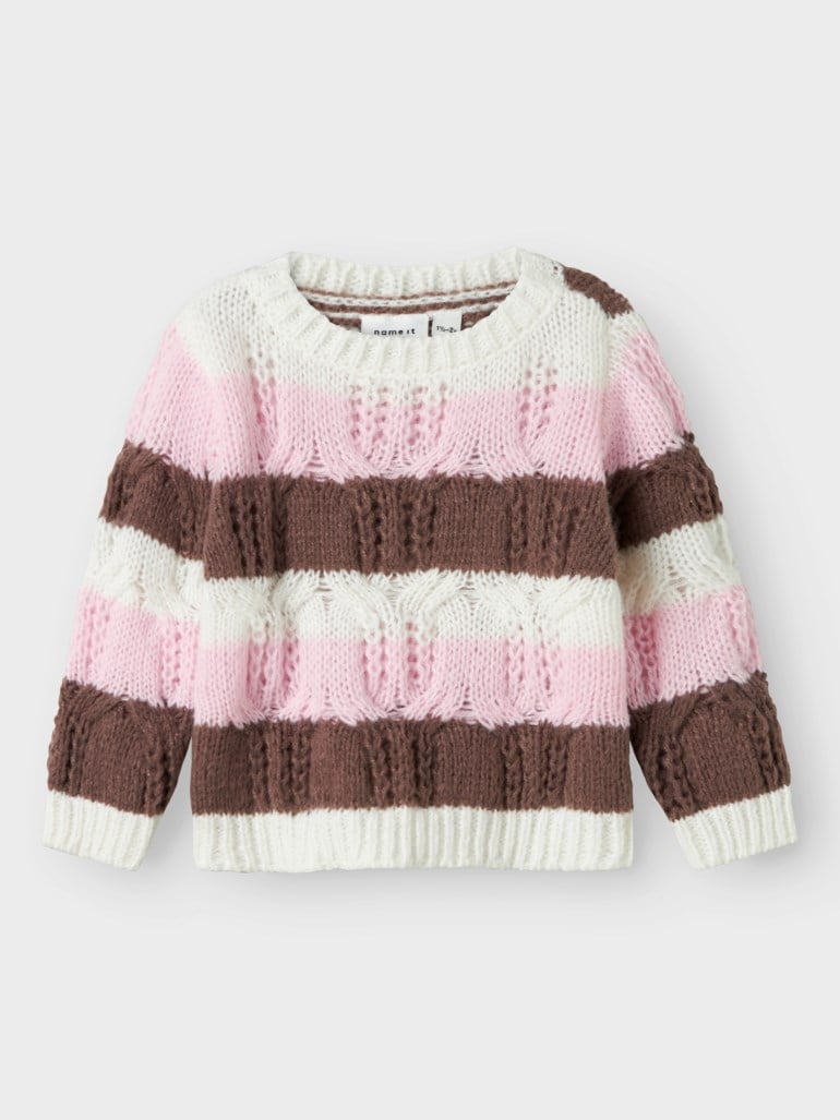 Nibo strikket genser Rosa - 11046899-Peppercorn-92 cm - 1