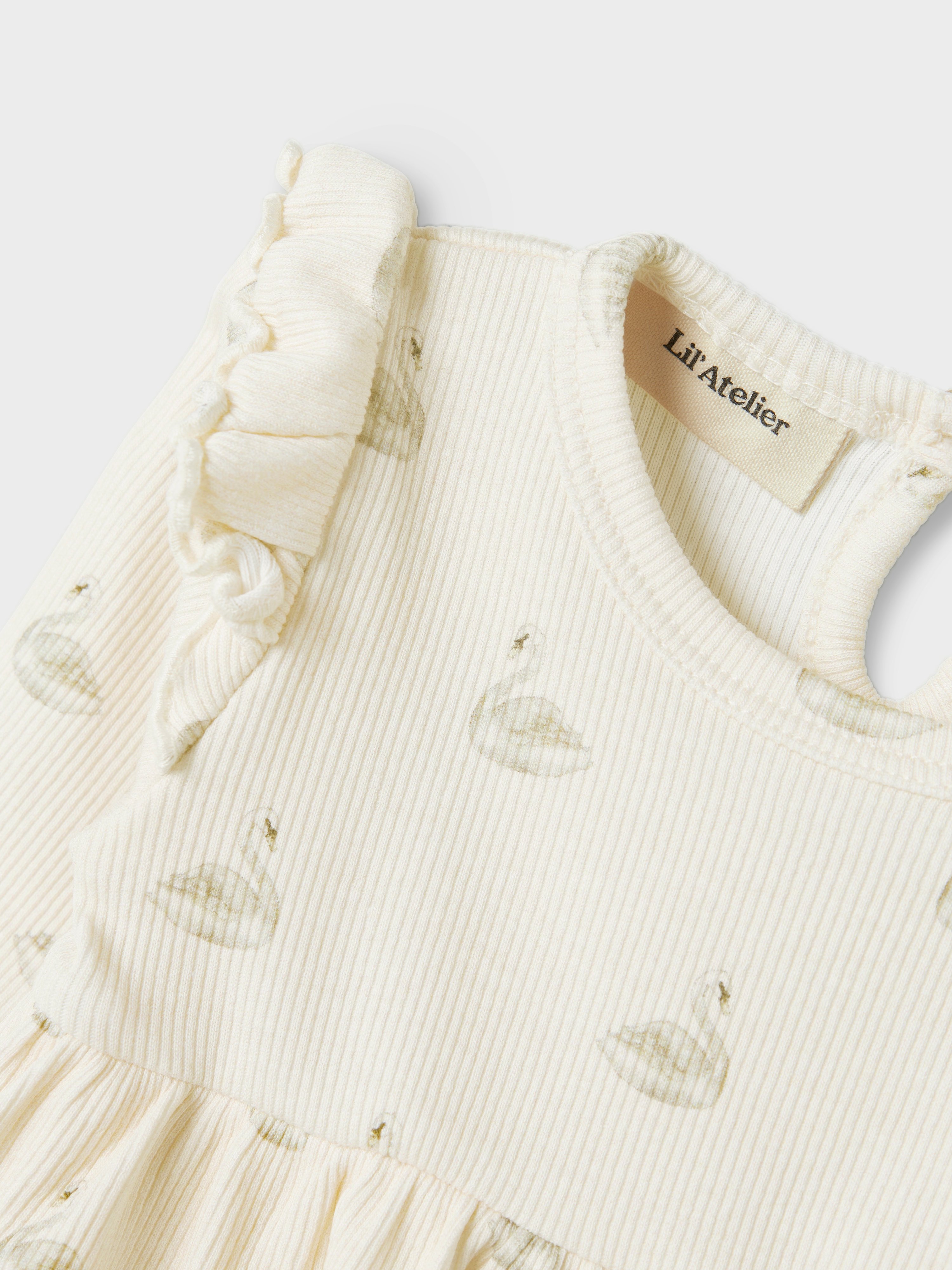Lil Atelier Gavo kjolebody, pastelparchment