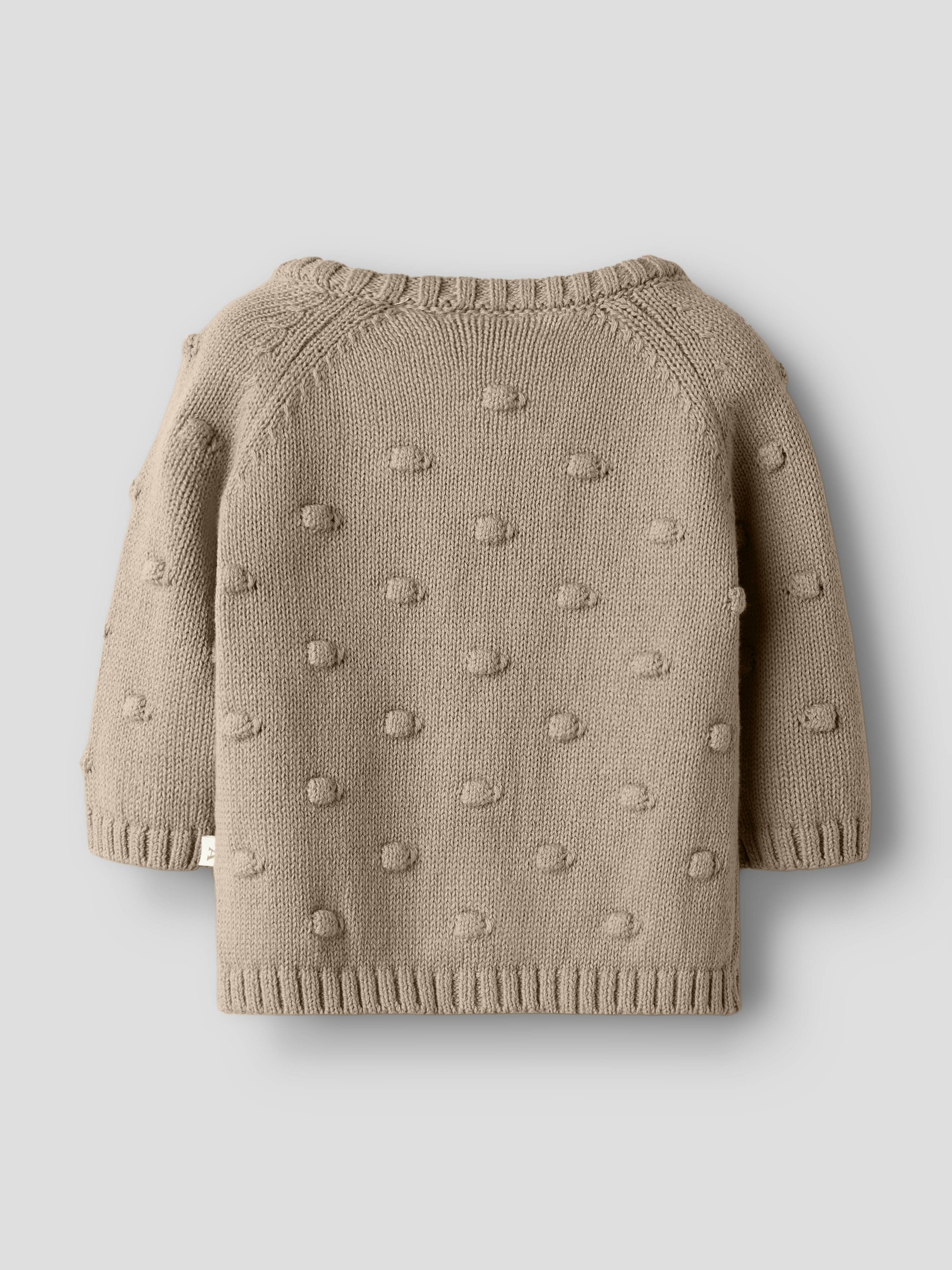 Lil Atelier Gable strikket cardigan, oxfordtan