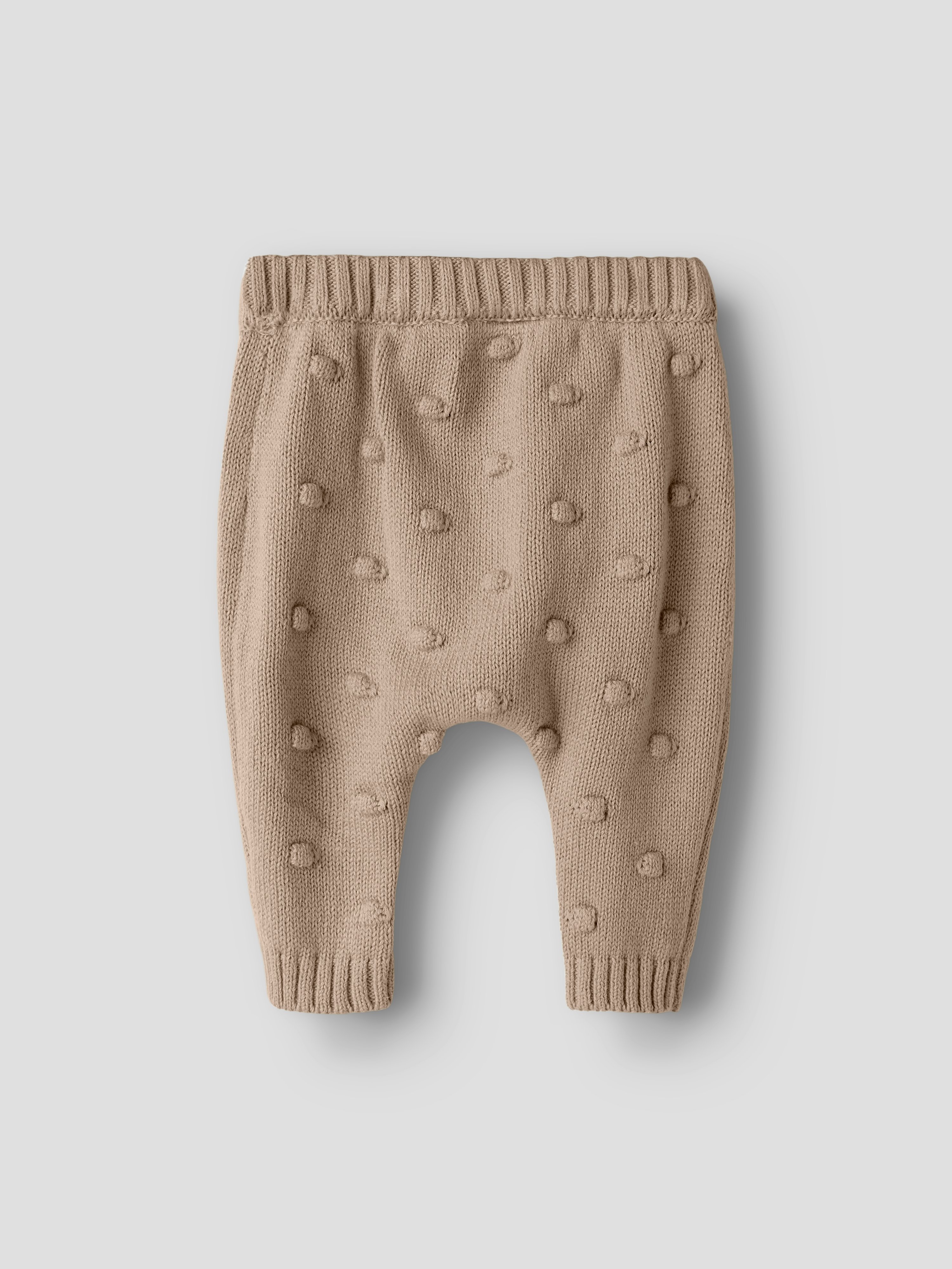 Lil Atelier Gable strikket bukse, oxfordtan
