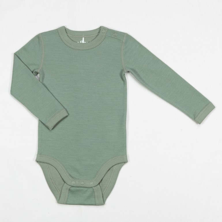 Frost body merinoull Grønn - 11047272-OliveGreen-74 cm - 1