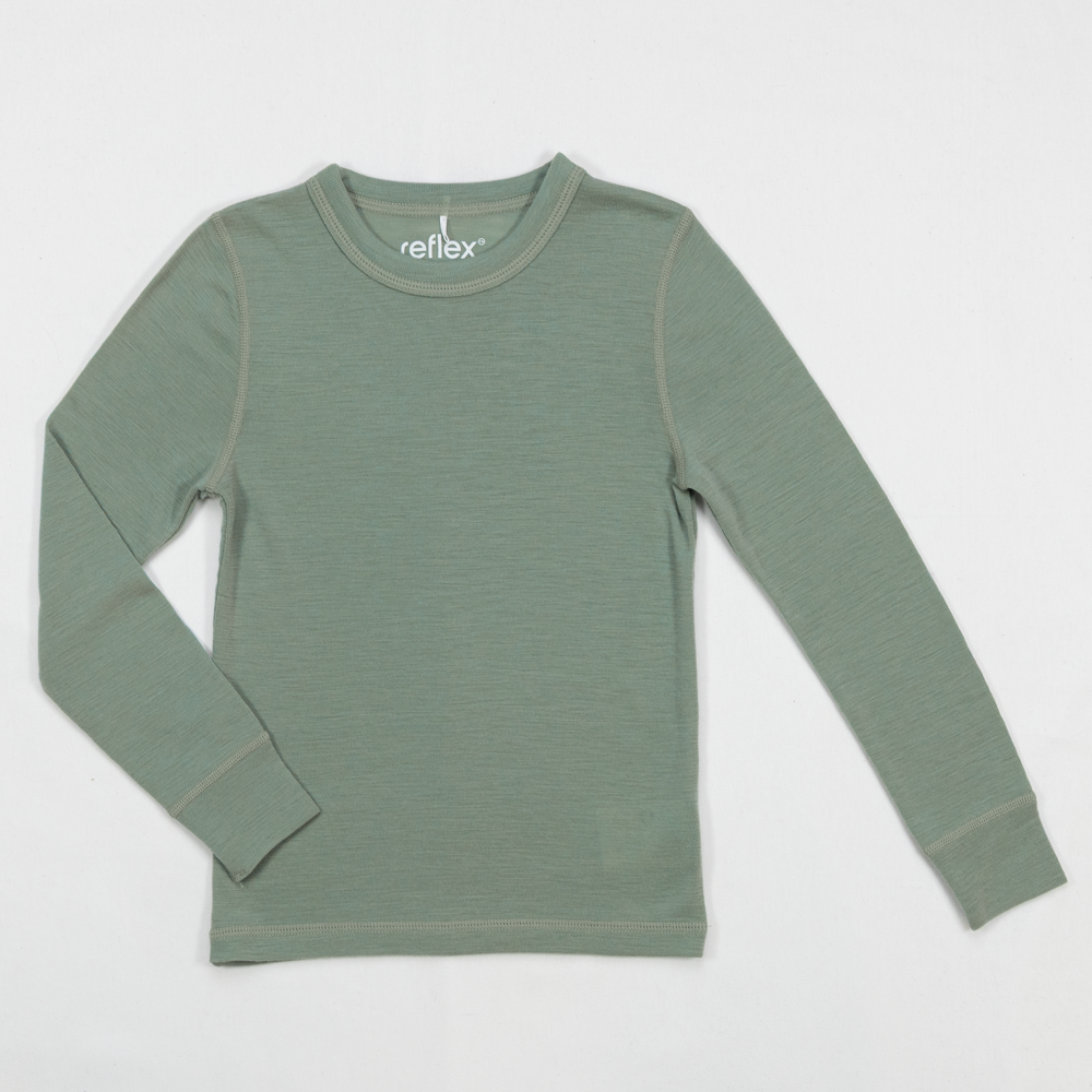 Frost trøye merinoull Grønn - 11047274-OliveGreen-98-104 cm - 1