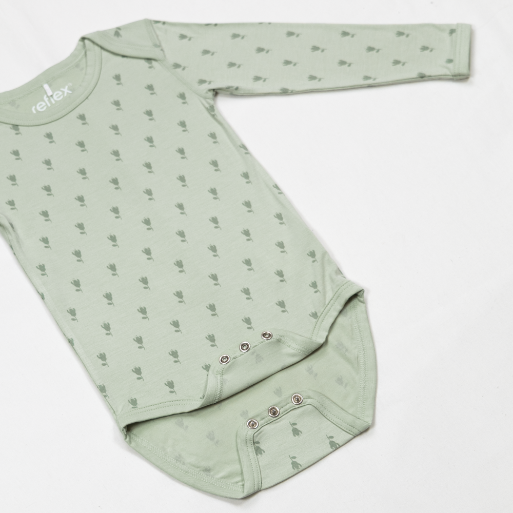 Linne bambus body, sagegreen