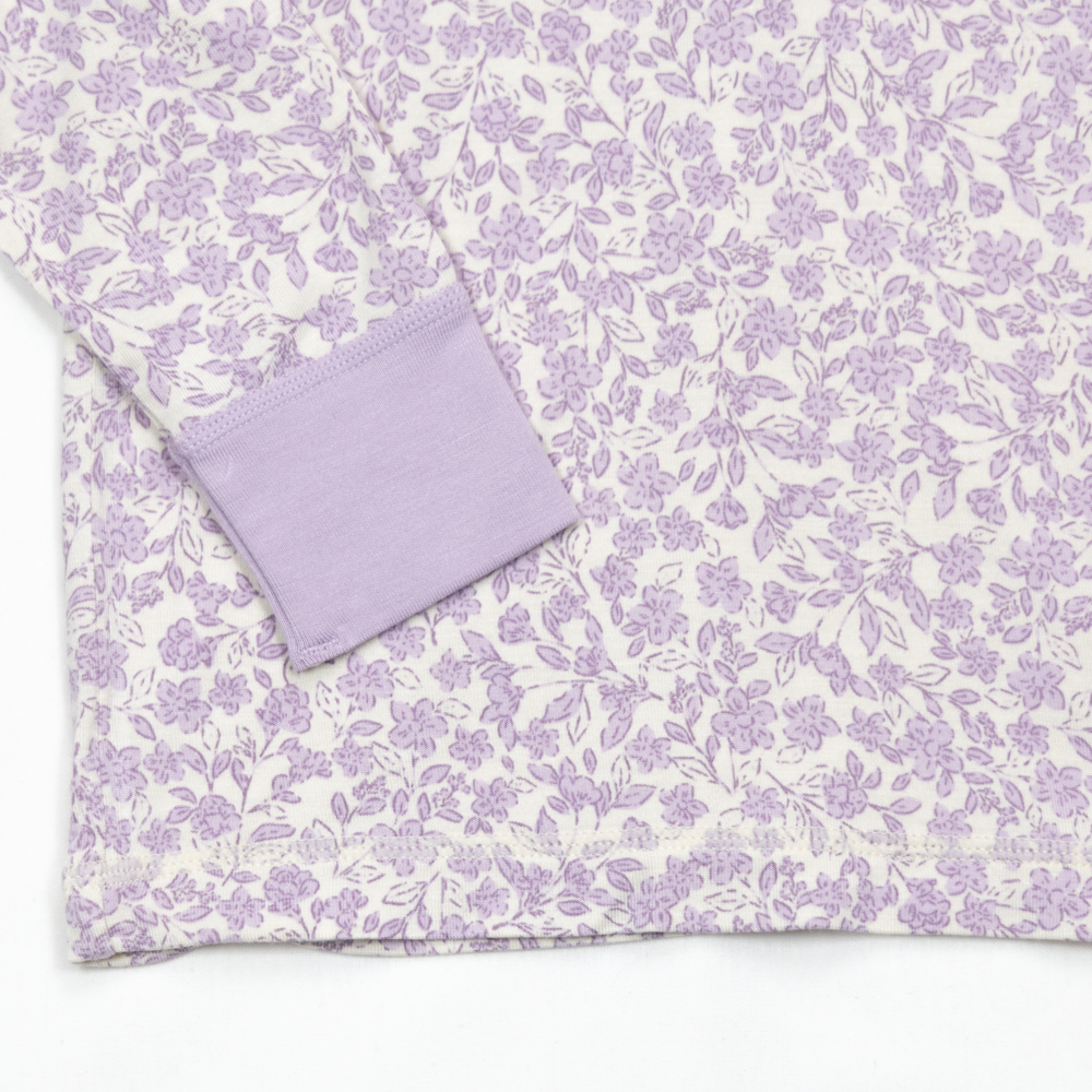 Linne bambus trøye, icepurple