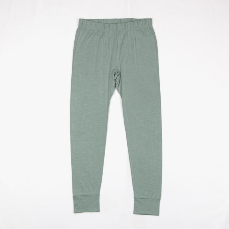 Linne bambus longs Grønn - 11047308-OliveGreen-98-104 cm - 1
