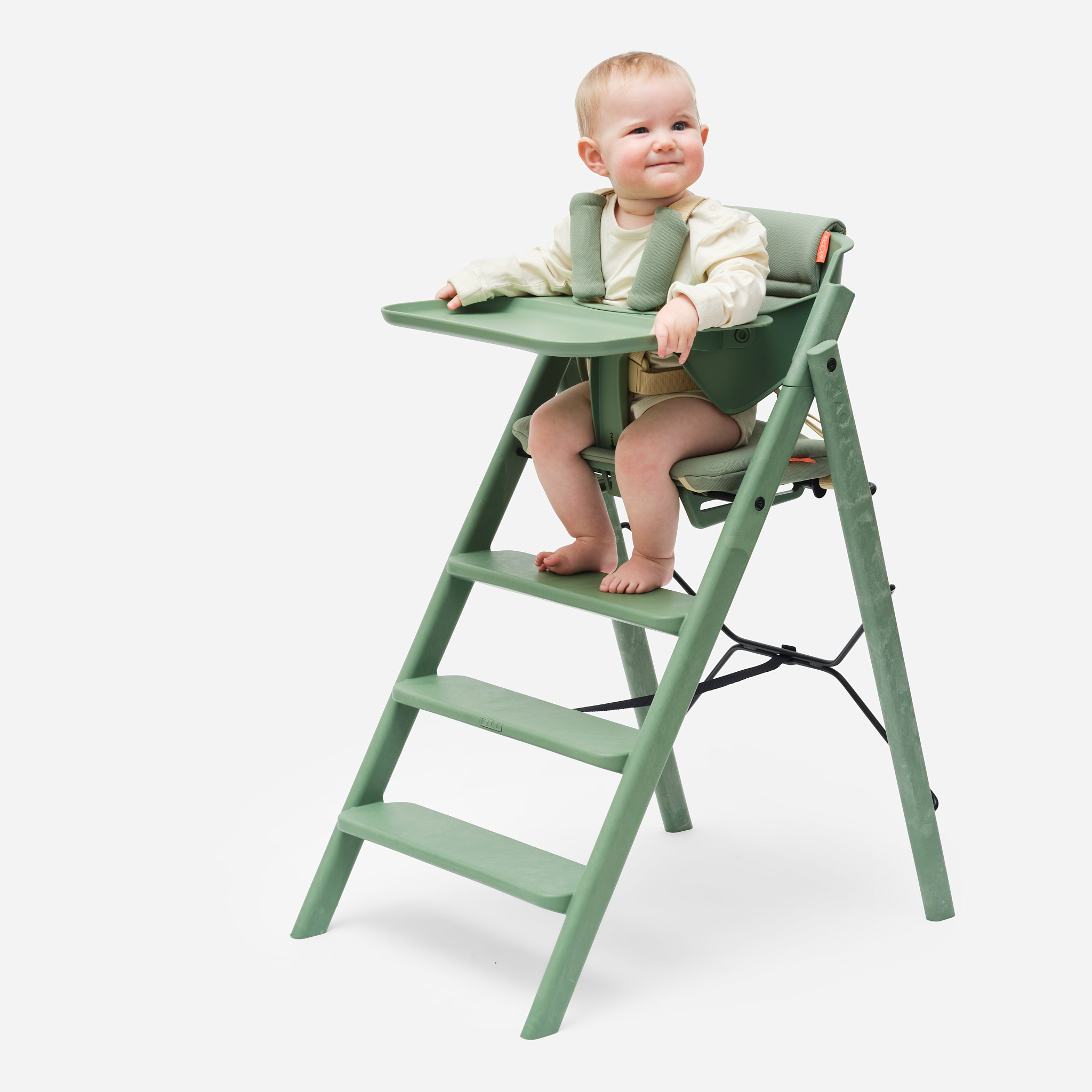 KLAPP® Sikkerhetsbøyle & spisebrett, mineralgreen