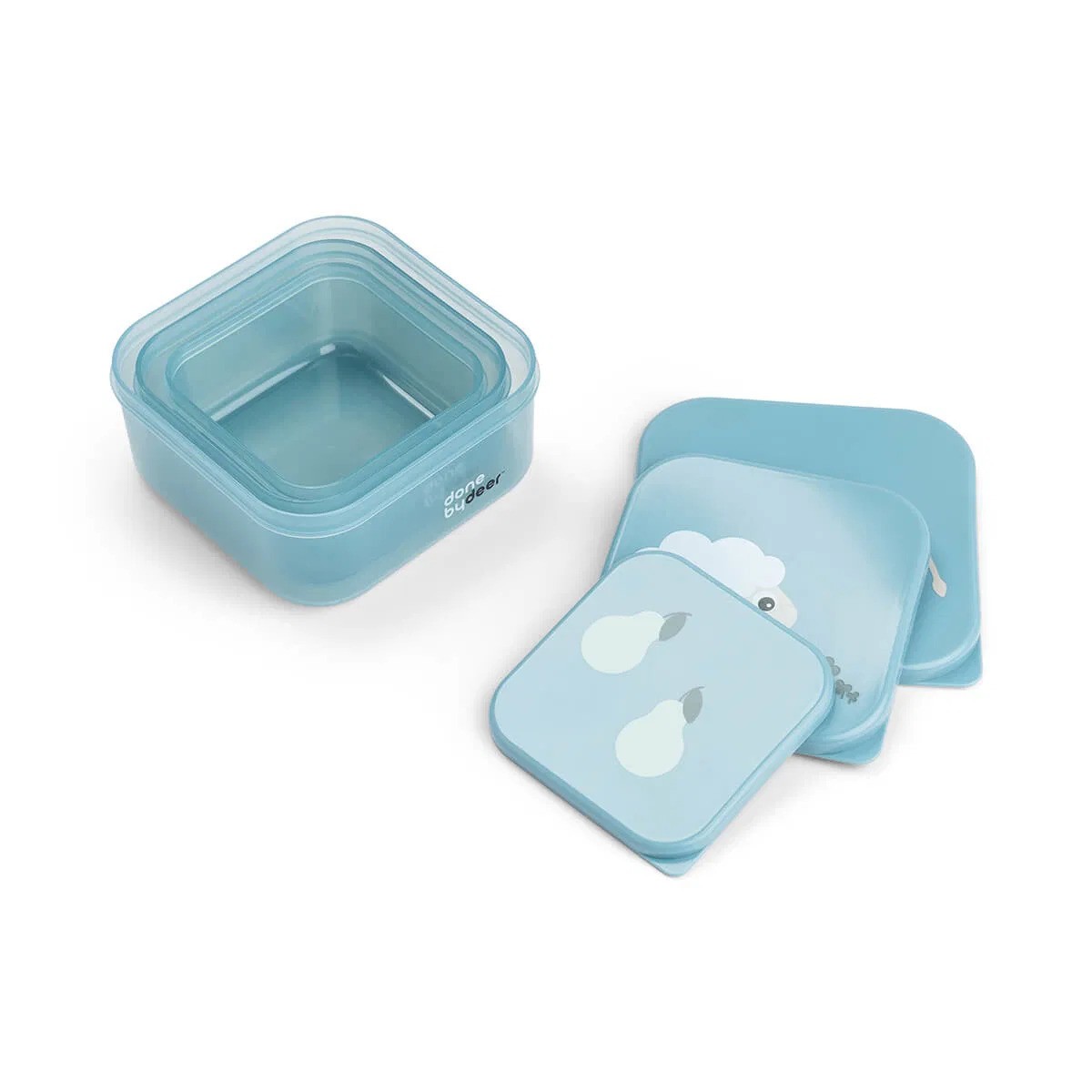 Snackbokser barn – Sett med tre størrelser, blue