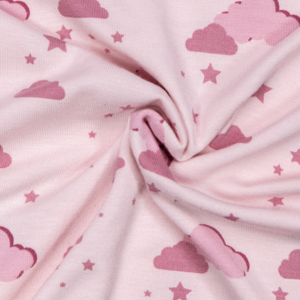 Linne bambus pysjamas, pinkcloud