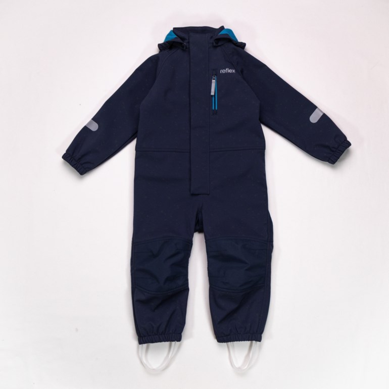 Fauske softshelldress Blå - 11047443-Midnight-98 cm - 1