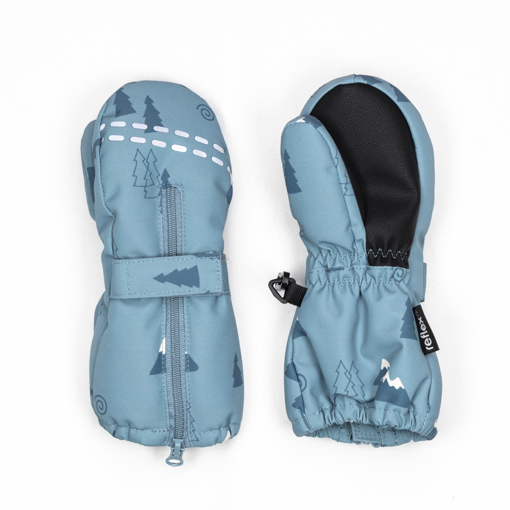Snøhetta votter, stoneblue