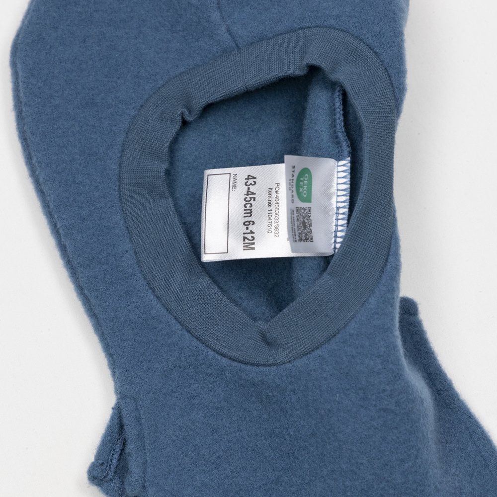 Tovdal balaclava  i tovet merinoull, everblue